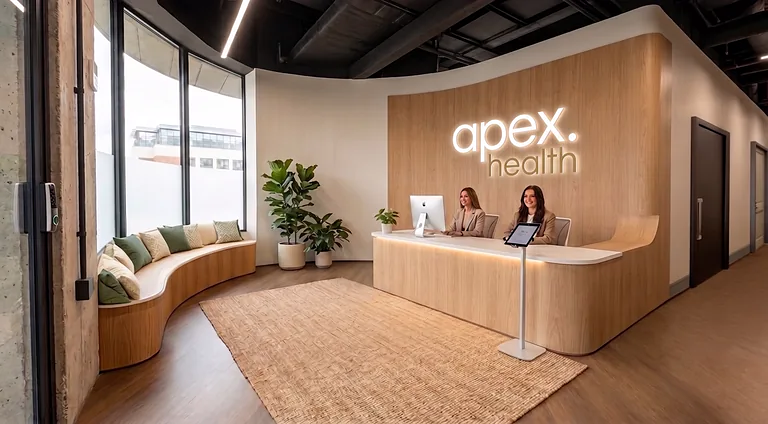 Apex Health, brand work by OhBe